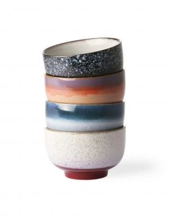 HKliving Set of 4 Large Noodle Bowls