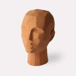 HKliving Terracotta Head Figure