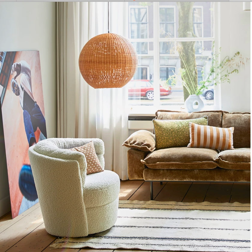 HKliving 60cm Diameter Bamboo Ball Hanging Lamp HKliving 60cm Diameter Bamboo Ball Hanging Lamp