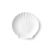 HKliving Set of 2 White Matt M Athena Ceramics Shell Tray 2 HKliving Set of 2 White Matt M Athena Ceramics Shell Tray