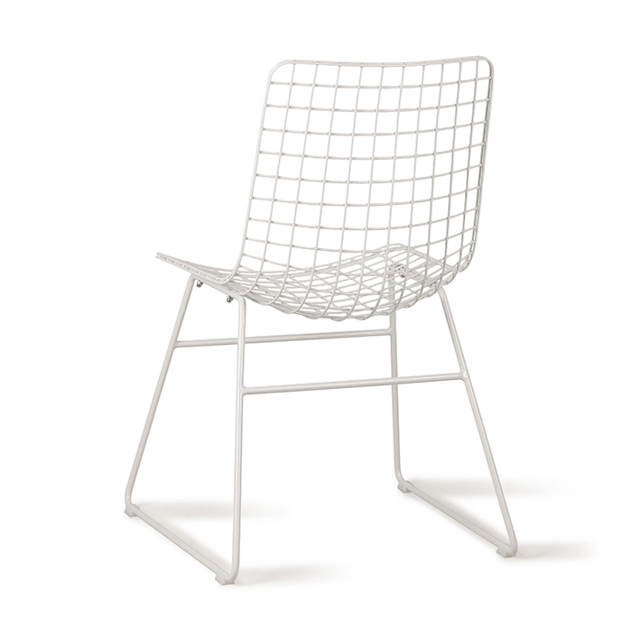 HKliving White Wire Dining Chair HKliving White Wire Dining Chair