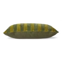 HKliving Green & Camo Striped Cushion
