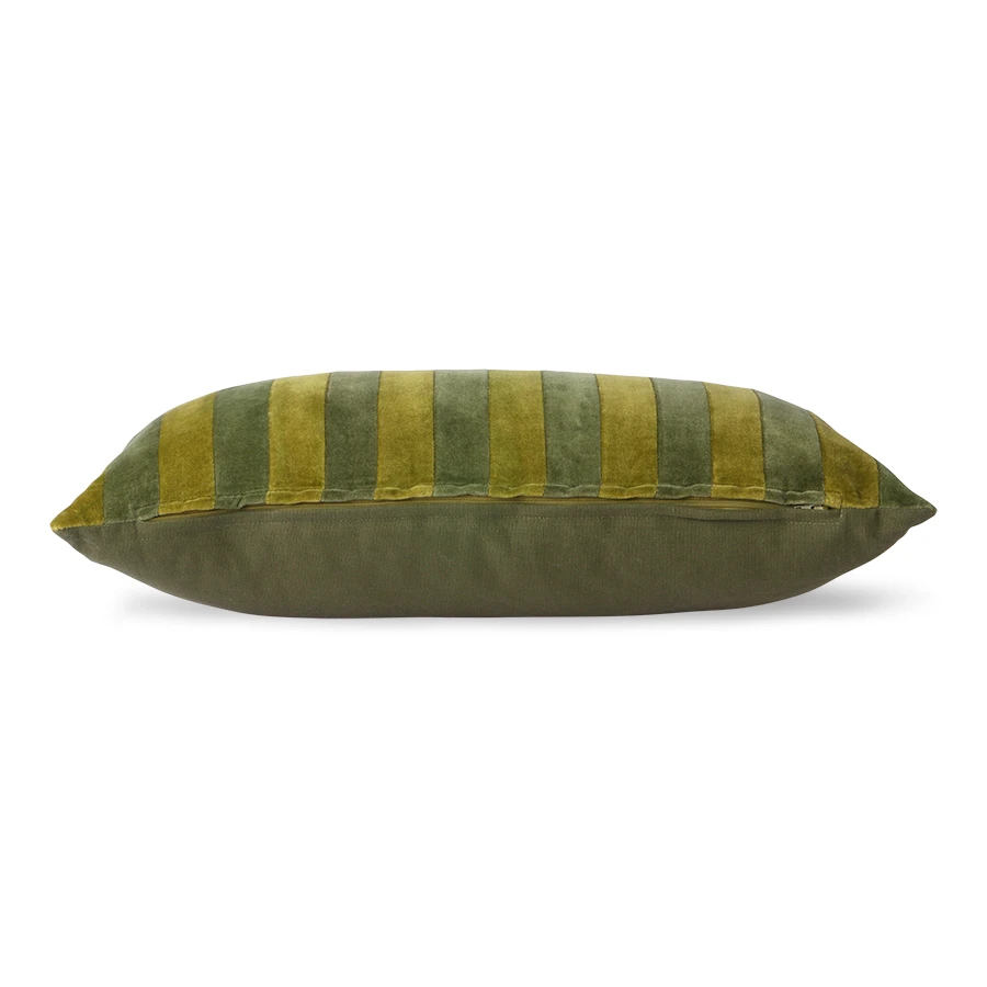 HKliving Green & Camo Striped Cushion HKliving Green & Camo Striped Cushion