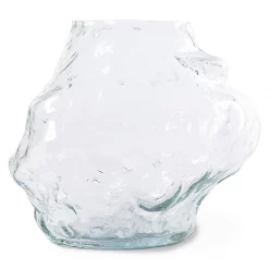 HKliving Objects: Cloud Vase Clear Glass Low