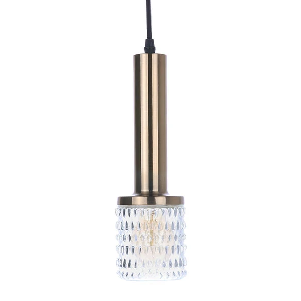 HKliving Brass/glass Pendle Lamp HKliving Brass/glass Pendle Lamp