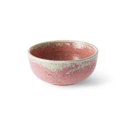 HKliving Home Chef Ceramics Rustic Pink Bowl Set of 2