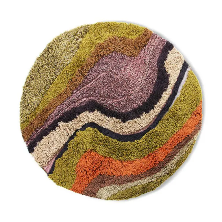 HKliving Tapis Rond Gradient 3 HKliving Tapis Rond Gradient