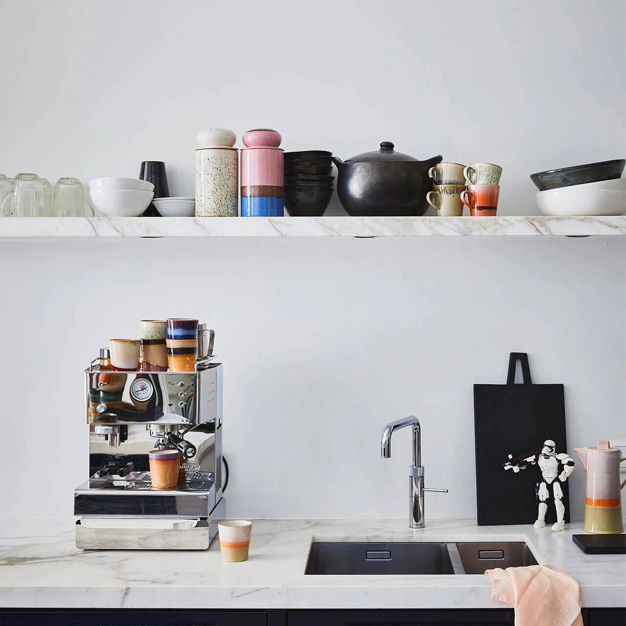 HKliving Set of 4 70s Americano Cups Set HKliving Set of 4 70s Americano Cups Set