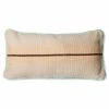 HKliving Hand woven wool cushion brown