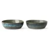HKliving 70s Ceramics: Pasta Bowls, Moss (Set of 2)