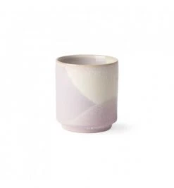 HKliving Lilac and Yellow Ceramic Coffee Mug