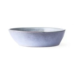 HKliving Bold & Basic Ceramics Rustic Grey/Lilac Bowl M Set of 2