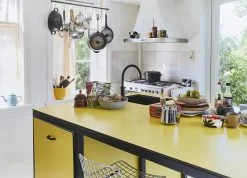 HKliving Bold & Basic Ceramics Coffee Mug Ochre Set of 2