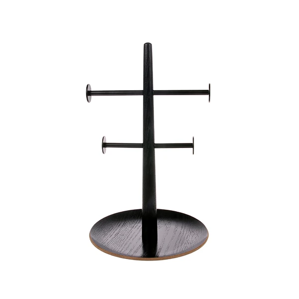 HKliving Black Wood and Metal Jewelry Rack HKliving Black Wood and Metal Jewelry Rack