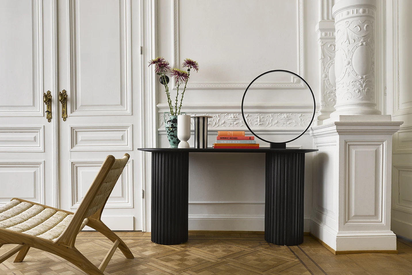 HKliving Luminous Circle Table Lamp Black 7 HKliving Luminous Circle Table Lamp Black