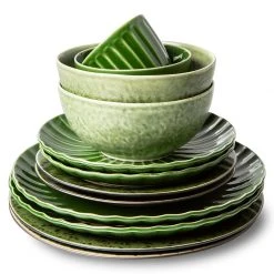 HKliving Set De 2 Assiettes Plates The Emeralds