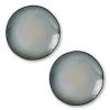HKliving Home Chef Ceramics Dinner Plate Grey/Green Set of 2