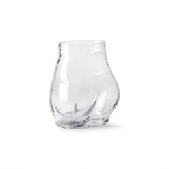 HKliving Textured Glass Bum Vase