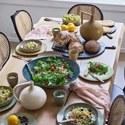 HKliving Gradient Ceramics Mug Taupe Set of 4