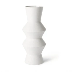 HKliving Speckled Clay Angular Vase | Medium
