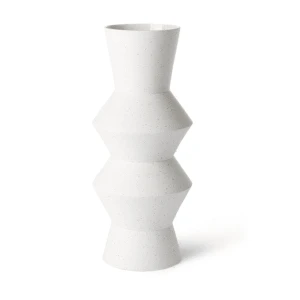 HKliving Speckled Clay Angular Vase | Medium HKliving Speckled Clay Angular Vase | Medium