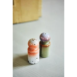 HKliving 70s Ceramics Salt & Pepper - Asteroids & Peat