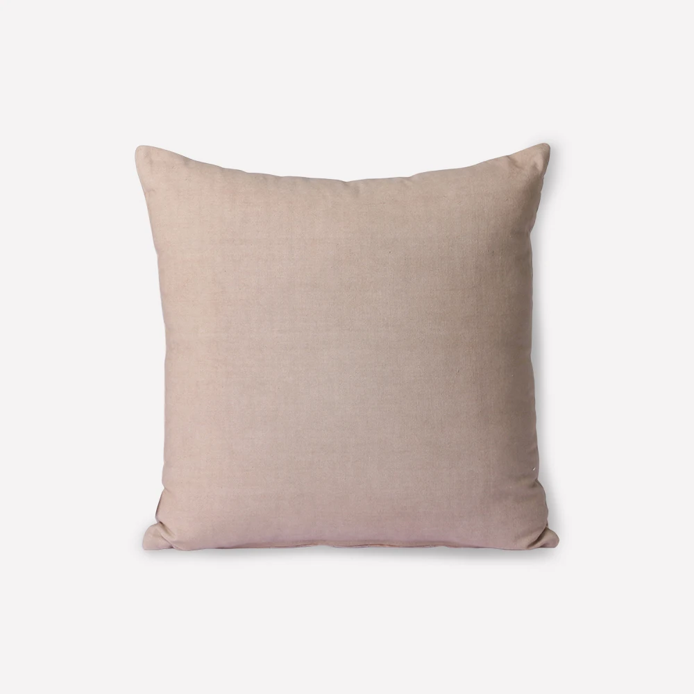 HKliving Striped Velvet Cushion Beige/Dusty Pink (45x45) HKliving Striped Velvet Cushion Beige/Dusty Pink (45x45)