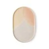 HKliving Set of 4 pink/nude oval side plate gallery ceramics