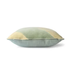 HKliving Striped Velvet Cushion Mint/Green