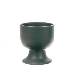 HKliving Set of 2 Mugs on A Base - Matt Green