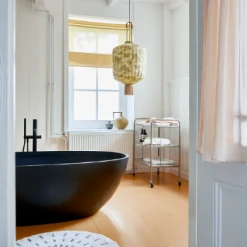 HKliving Vase with Handle 26x23x26.5cm in Ochre Ceramic