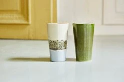 HKliving 70s Ceramics: Latte Mug, Grass