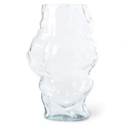 HKliving Cloud Vase Clear Glass High