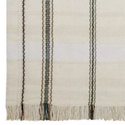 HKliving 150 x 240cm Natural Sand and Black Stripe Carpet
