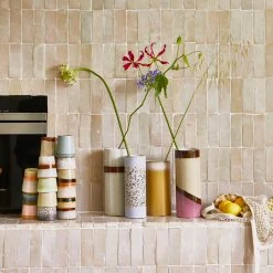 HKliving Ceramic 70's Vase Dunes L