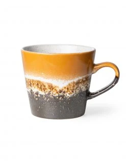 HKliving Fire Cappuccino Ceramic Mug