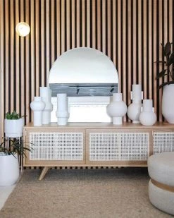 HKliving Matt White Vase L