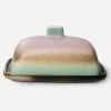 HKliving 70S CERAMICS: BUTTER DISH, MERCURY