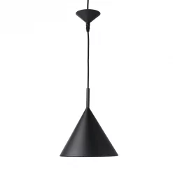 HKliving Metal Triangle Pendant Lamp M Matt Black
