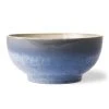 HKliving Ceramic 70's Salad Bowl L, Ocean, 23x23x10,5cm 2 HKliving Ceramic 70's Salad Bowl L, Ocean, 23x23x10,5cm