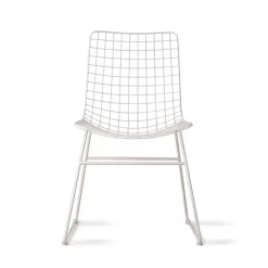 HKliving White Wire Dining Chair 4 HKliving White Wire Dining Chair
