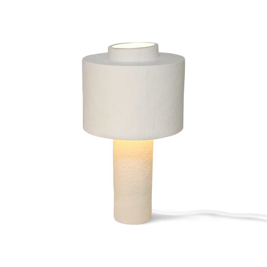 HKliving Gesso table lamp in the colour matt white. 4 HKliving Gesso table lamp in the colour matt white.