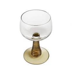 HKliving Green Swirl Wine Glass