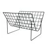 HKliving Metal Wire Magazine Rack Matt Black