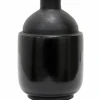 HKliving Vase 15x H27cm in Black Stoneware Handmade