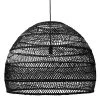 HKliving Extra Large Hand Woven Wicker Hanging Lamp