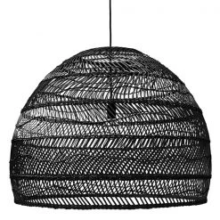 HKliving Extra Large Hand Woven Wicker Hanging Lamp