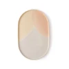 HKliving Set of 2 Pink and Nude Oval Side Plate