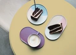 HKliving Gallery Ceramics Tea Cup Nude/Lilac Set of 2