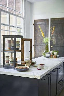 HKliving Ceramic 70's Milk Jug & Sugar Pot Frost 11 HKliving Ceramic 70's Milk Jug & Sugar Pot Frost